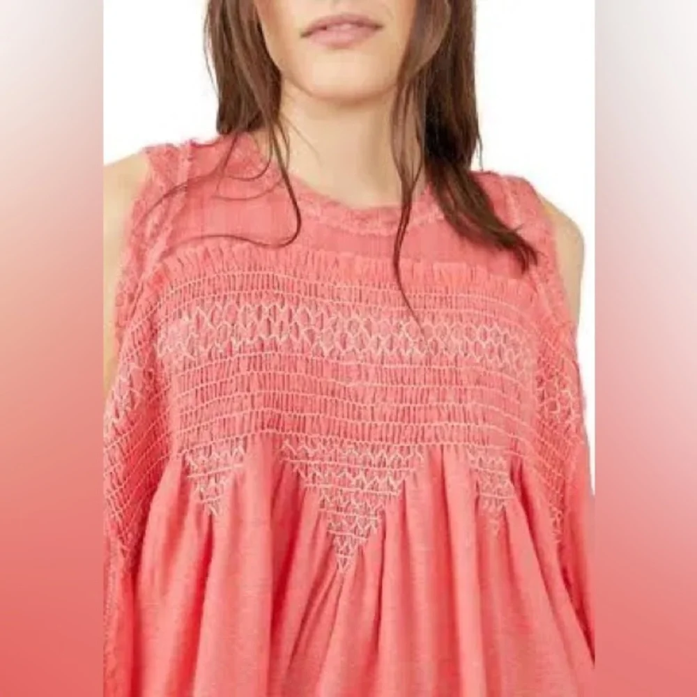 new FREE PEOPLE Sea Breeze REVERSIBLE  flowy tunic 196SN 267
